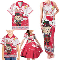 Poland Pierogi Festival Family Matching Tank Maxi Dress and Hawaiian Shirt Funny Dumpling Costume With Flag - Wonder Print Shop