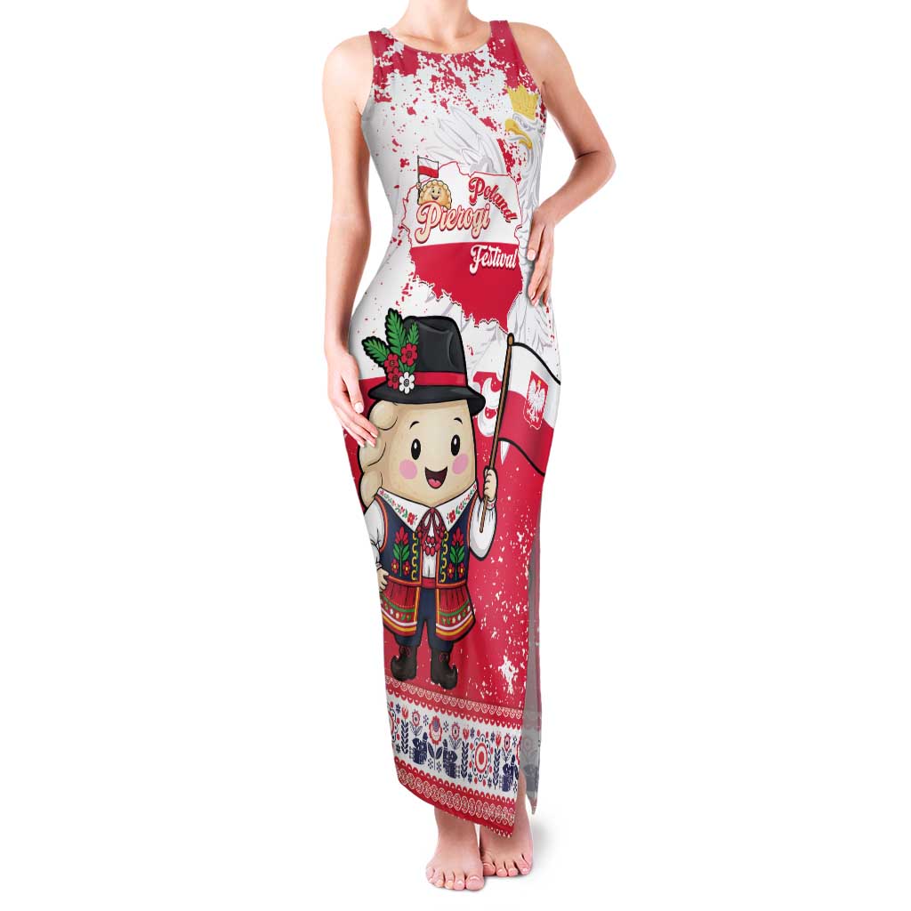 Poland Pierogi Festival Family Matching Tank Maxi Dress and Hawaiian Shirt Funny Dumpling Costume With Flag - Wonder Print Shop