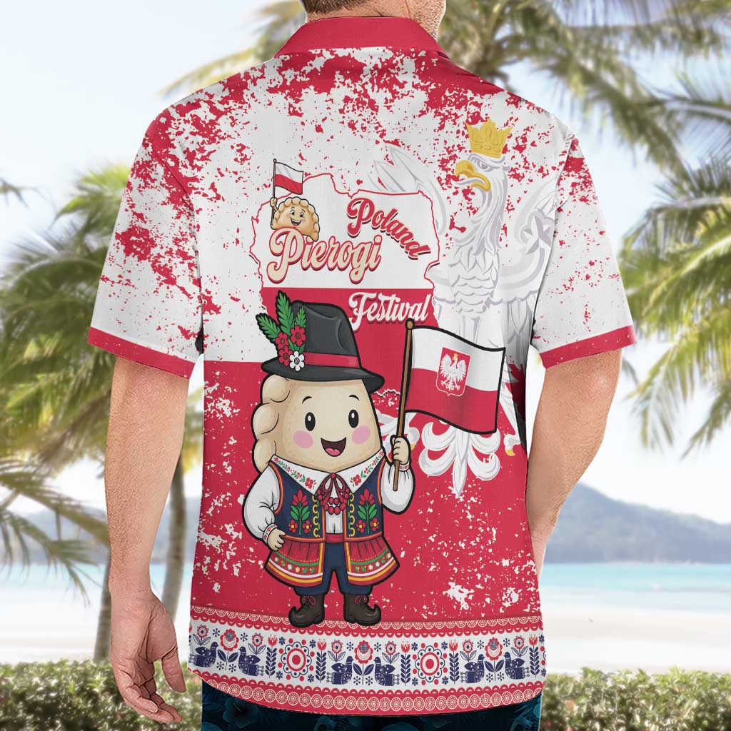 Poland Pierogi Festival Hawaiian Shirt Funny Dumpling Costume With Flag - Wonder Print Shop