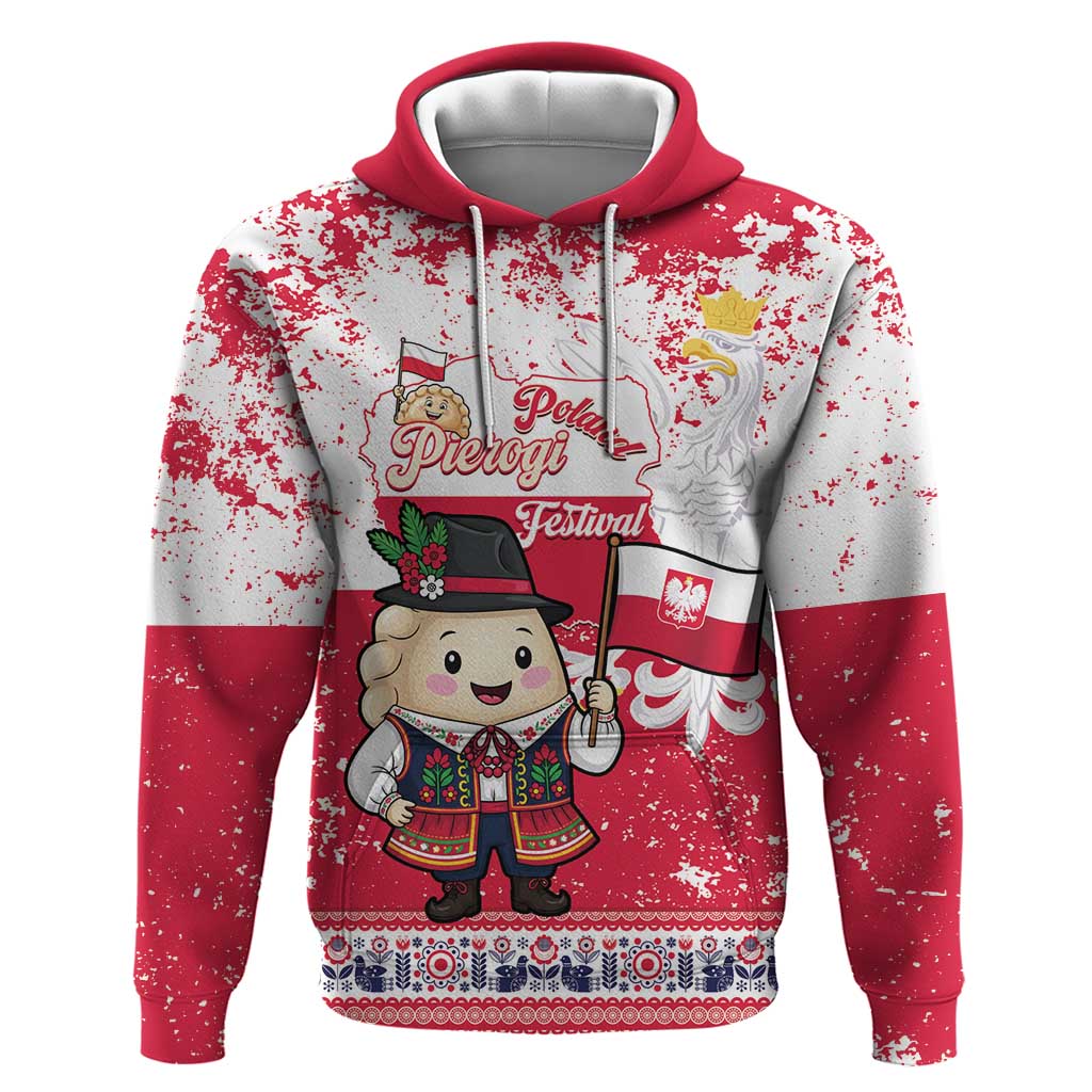 Poland Pierogi Festival Hoodie Funny Dumpling Costume With Flag - Wonder Print Shop