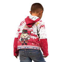 Poland Pierogi Festival Kid Hoodie Funny Dumpling Costume With Flag - Wonder Print Shop