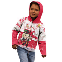 Poland Pierogi Festival Kid Hoodie Funny Dumpling Costume With Flag - Wonder Print Shop