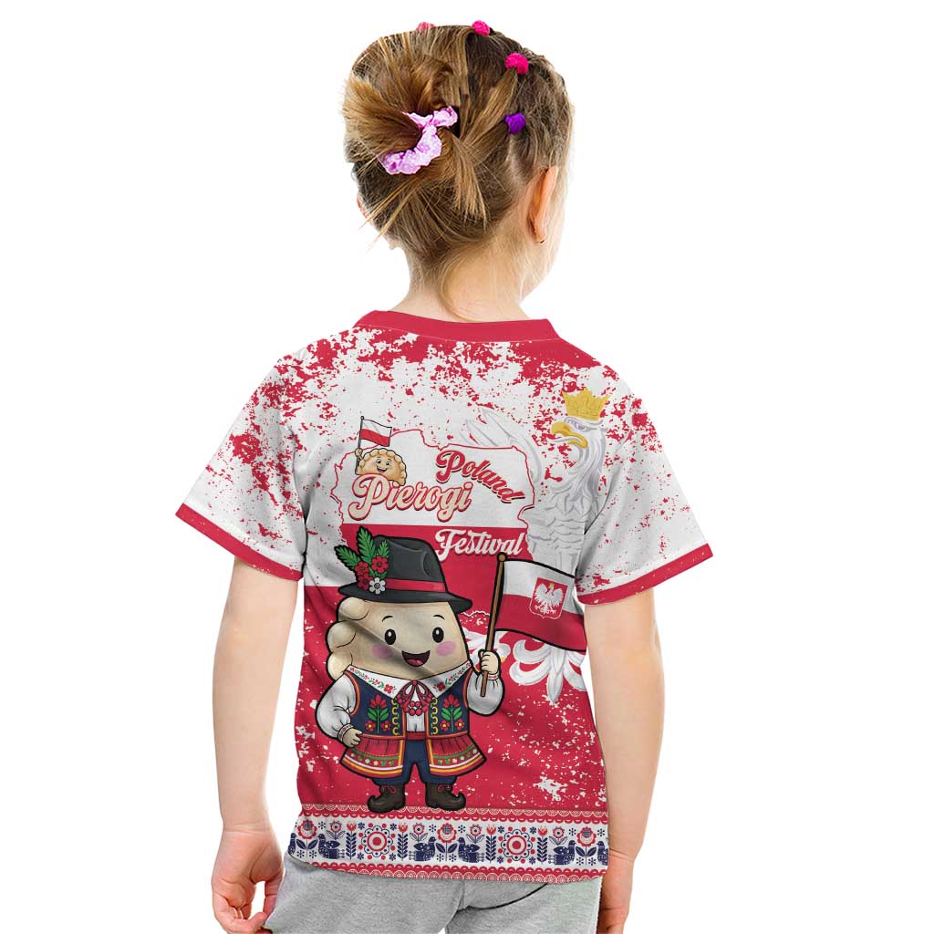 Poland Pierogi Festival Kid T Shirt Funny Dumpling Costume With Flag - Wonder Print Shop