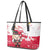 Poland Pierogi Festival Leather Tote Bag Funny Dumpling Costume With Flag - Wonder Print Shop