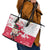 Poland Pierogi Festival Leather Tote Bag Funny Dumpling Costume With Flag - Wonder Print Shop