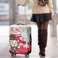 Poland Pierogi Festival Luggage Cover Funny Dumpling Costume With Flag - Wonder Print Shop