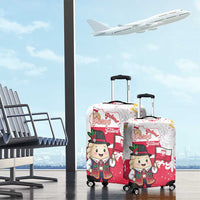 Poland Pierogi Festival Luggage Cover Funny Dumpling Costume With Flag - Wonder Print Shop