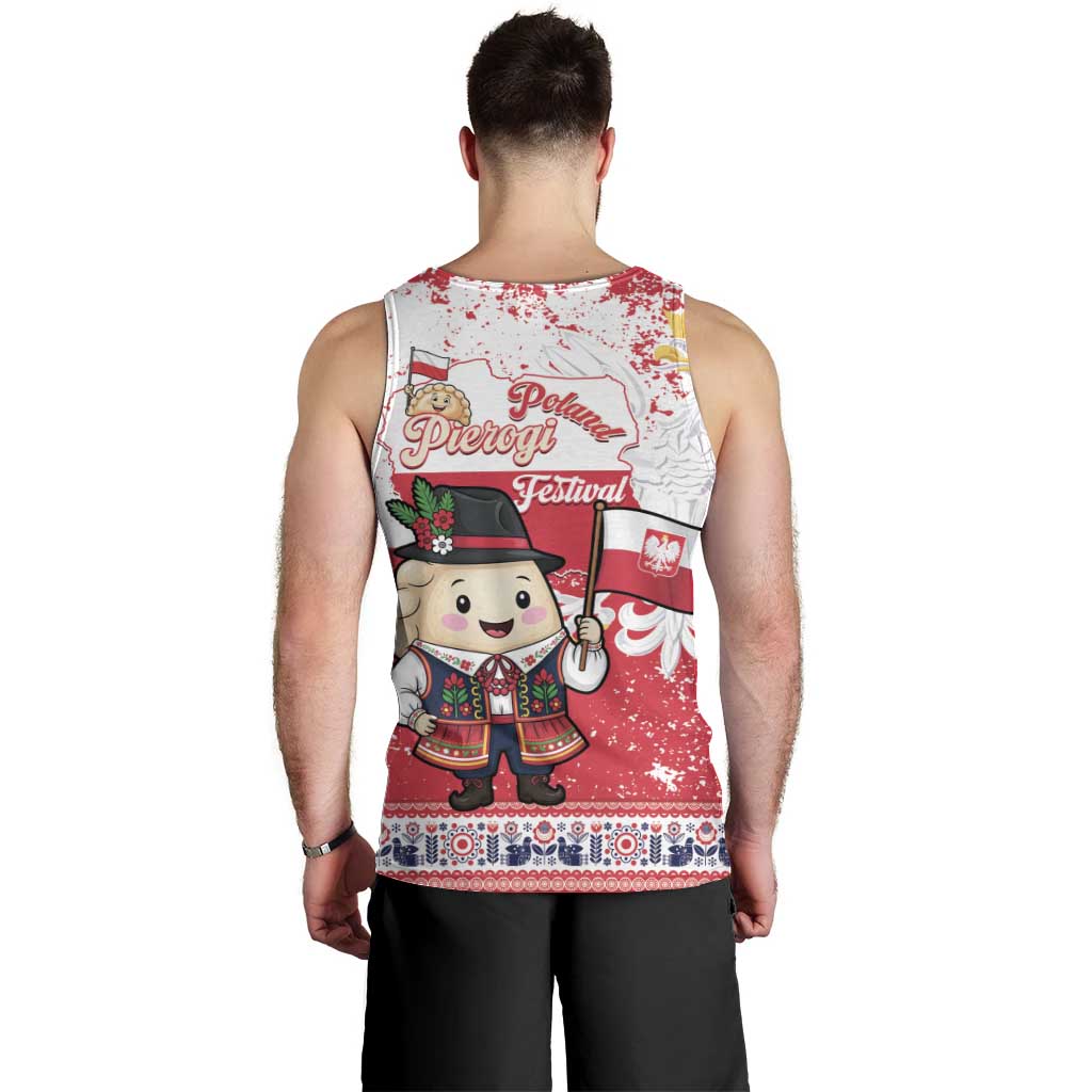 Poland Pierogi Festival Men Tank Top Funny Dumpling Costume With Flag - Wonder Print Shop
