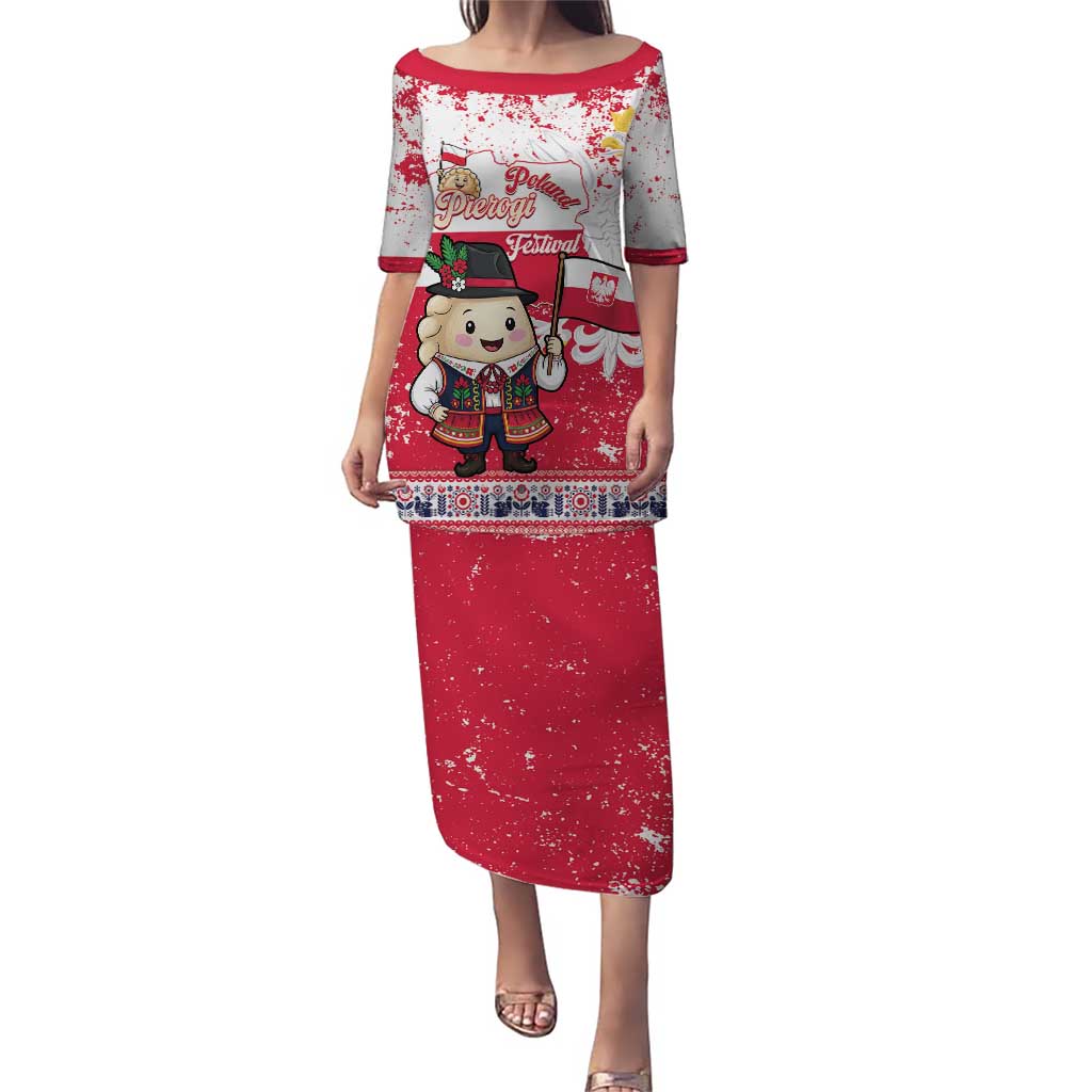 Poland Pierogi Festival Puletasi Funny Dumpling Costume With Flag - Wonder Print Shop