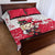 Poland Pierogi Festival Quilt Bed Set Funny Dumpling Costume With Flag - Wonder Print Shop