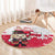 Poland Pierogi Festival Round Carpet Funny Dumpling Costume With Flag - Wonder Print Shop