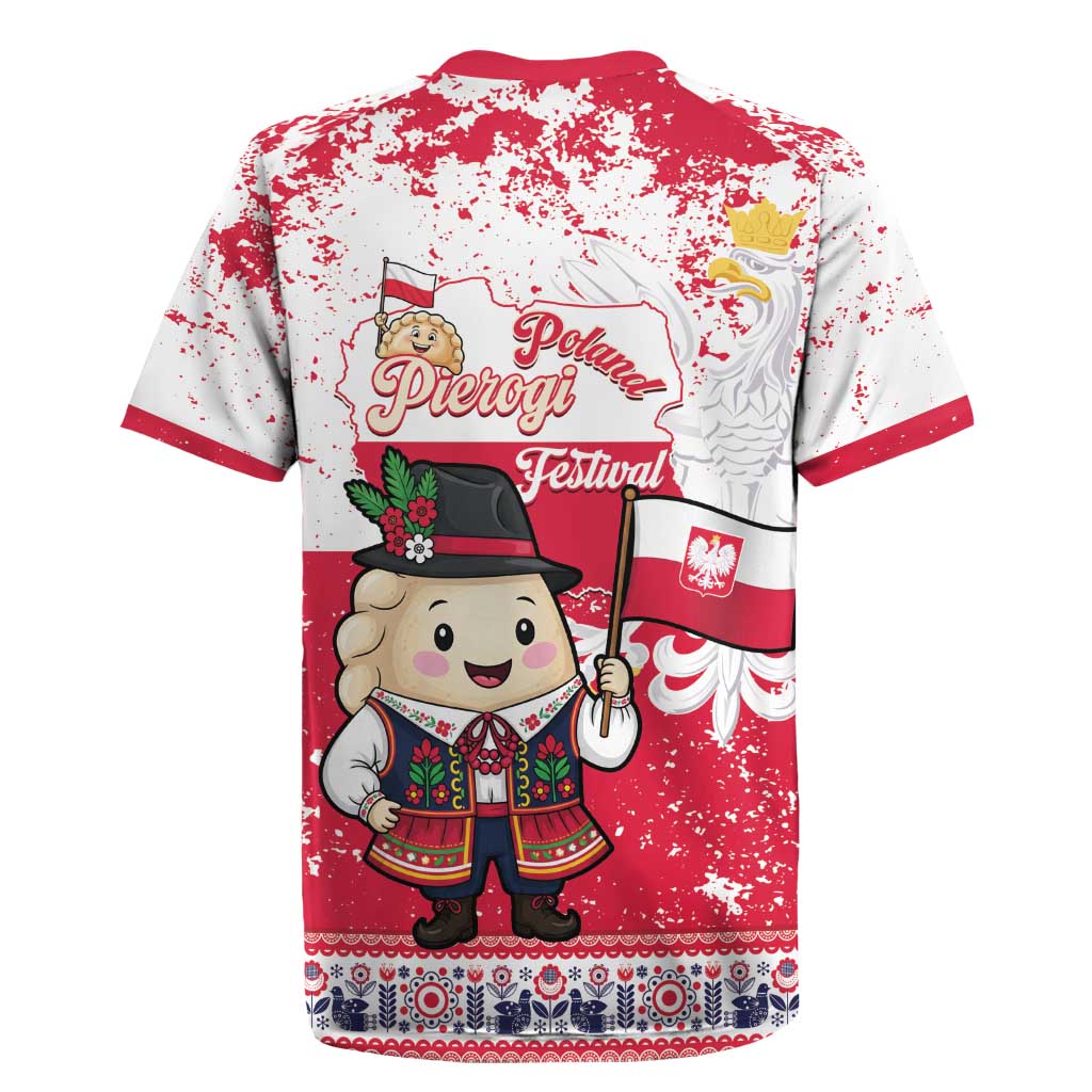 Poland Pierogi Festival Rugby Jersey Funny Dumpling Costume With Flag - Wonder Print Shop