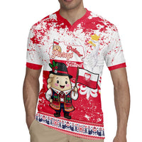 Poland Pierogi Festival Rugby Jersey Funny Dumpling Costume With Flag - Wonder Print Shop