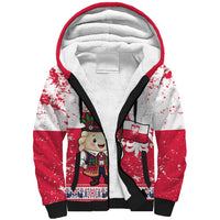 Poland Pierogi Festival Sherpa Hoodie Funny Dumpling Costume With Flag - Wonder Print Shop