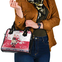 Poland Pierogi Festival Shoulder Handbag Funny Dumpling Costume With Flag - Wonder Print Shop