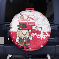 Poland Pierogi Festival Spare Tire Cover Funny Dumpling Costume With Flag - Wonder Print Shop
