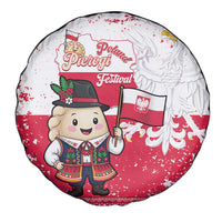 Poland Pierogi Festival Spare Tire Cover Funny Dumpling Costume With Flag - Wonder Print Shop