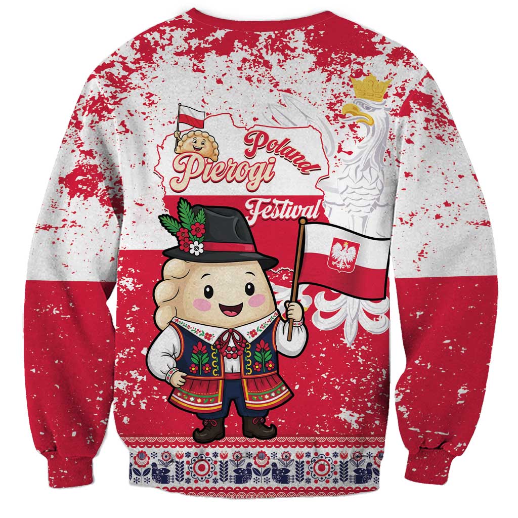 Poland Pierogi Festival Sweatshirt Funny Dumpling Costume With Flag - Wonder Print Shop