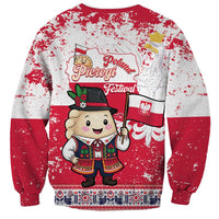 Poland Pierogi Festival Sweatshirt Funny Dumpling Costume With Flag - Wonder Print Shop