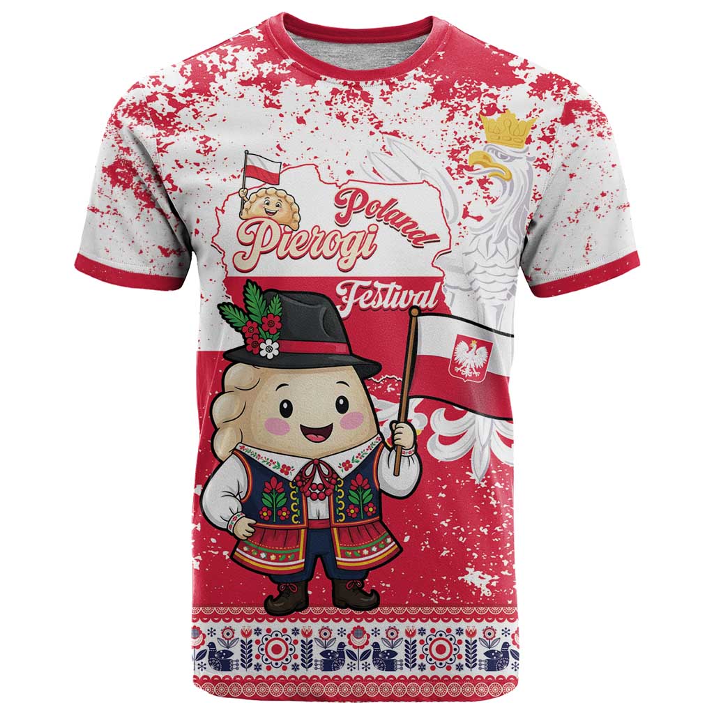 Poland Pierogi Festival T Shirt Funny Dumpling Costume With Flag - Wonder Print Shop