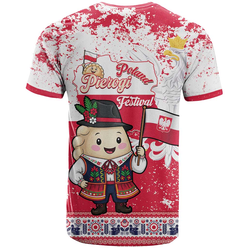 Poland Pierogi Festival T Shirt Funny Dumpling Costume With Flag - Wonder Print Shop