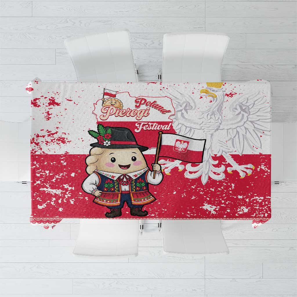 Poland Pierogi Festival Tablecloth Funny Dumpling Costume With Flag - Wonder Print Shop