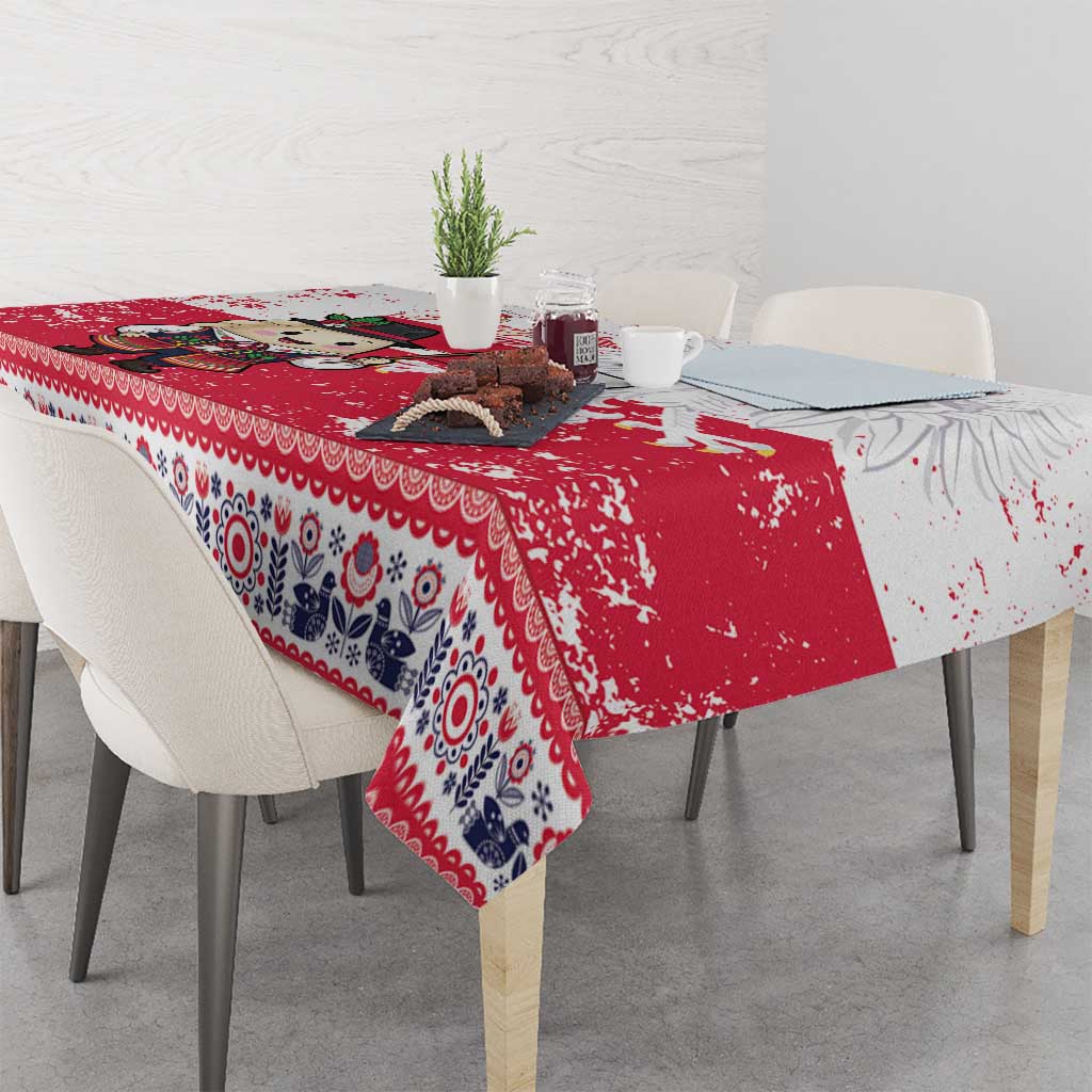Poland Pierogi Festival Tablecloth Funny Dumpling Costume With Flag - Wonder Print Shop