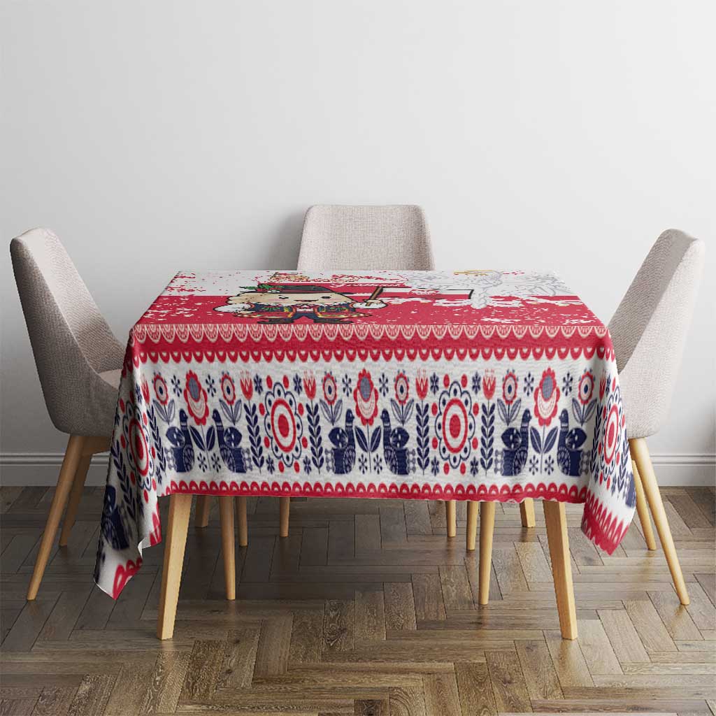 Poland Pierogi Festival Tablecloth Funny Dumpling Costume With Flag - Wonder Print Shop