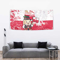 Poland Pierogi Festival Tapestry Funny Dumpling Costume With Flag - Wonder Print Shop