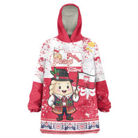 Poland Pierogi Festival Wearable Blanket Hoodie Funny Dumpling Costume With Flag - Wonder Print Shop