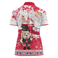 Poland Pierogi Festival Women Polo Shirt Funny Dumpling Costume With Flag - Wonder Print Shop