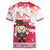 Poland Pierogi Festival Women V-Neck T-Shirt Funny Dumpling Costume With Flag - Wonder Print Shop