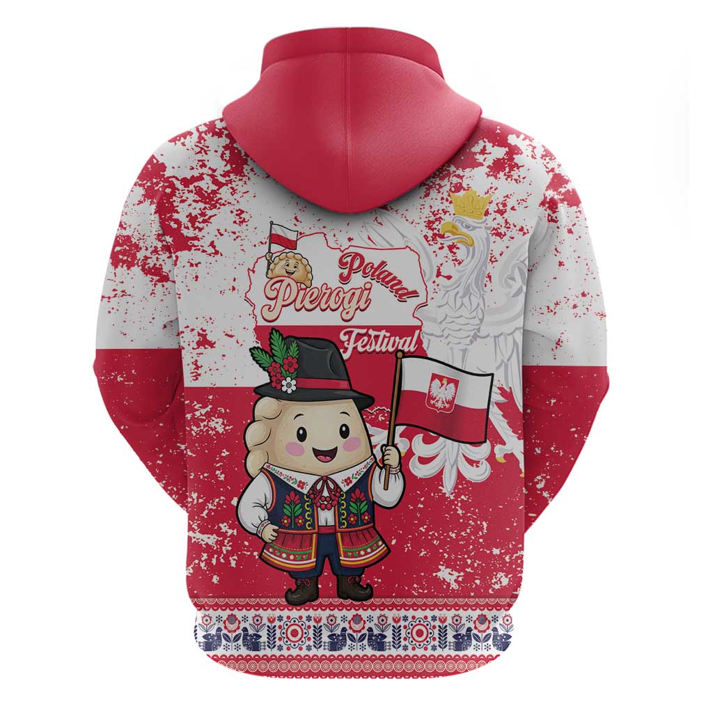 Poland Pierogi Festival Zip Hoodie Funny Dumpling Costume With Flag - Wonder Print Shop