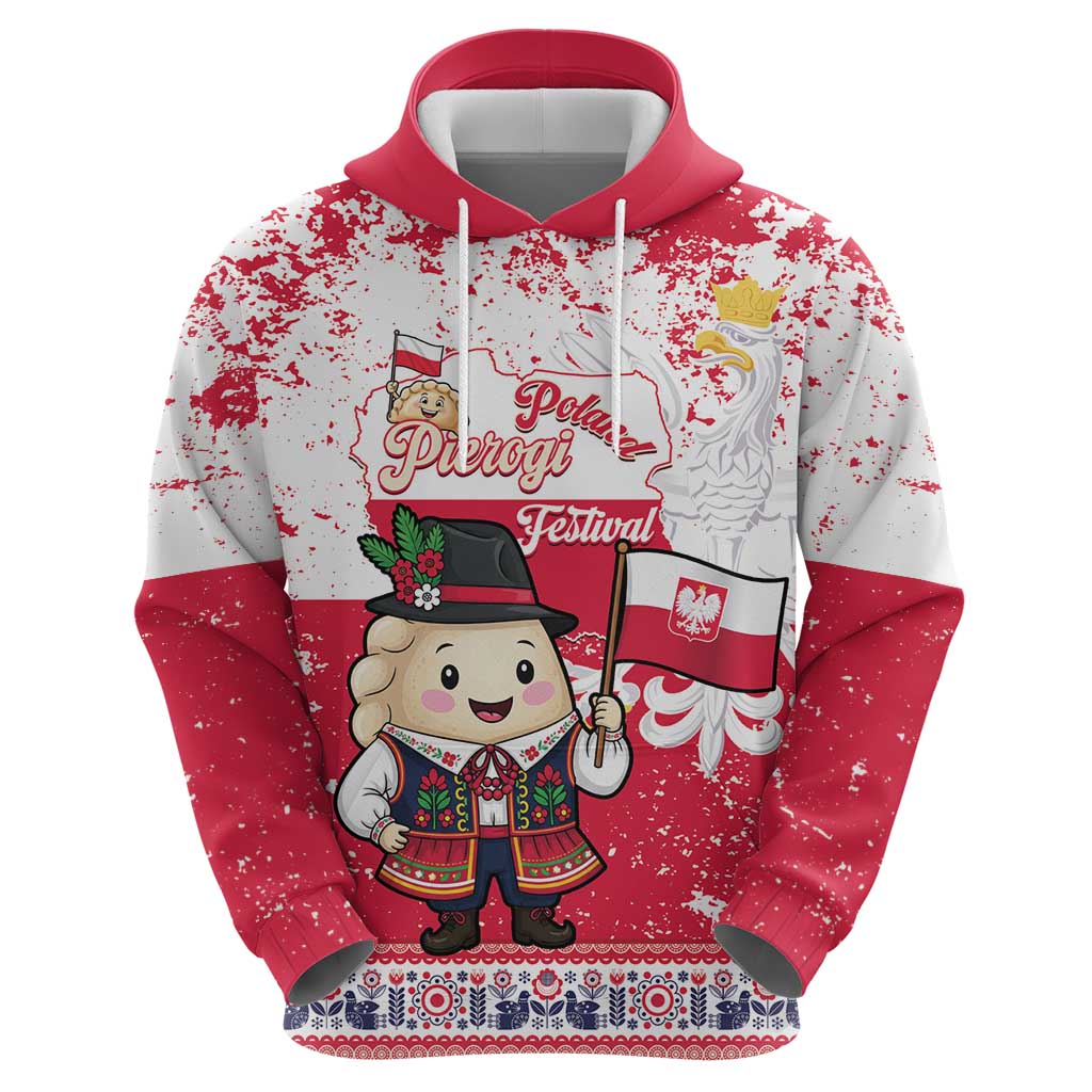 Poland Pierogi Festival Zip Hoodie Funny Dumpling Costume With Flag - Wonder Print Shop