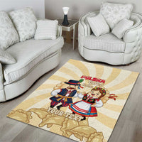 Personalised Pierogi Festival Poland Area Rug Polska Dumpling Kocham - Wonder Print Shop