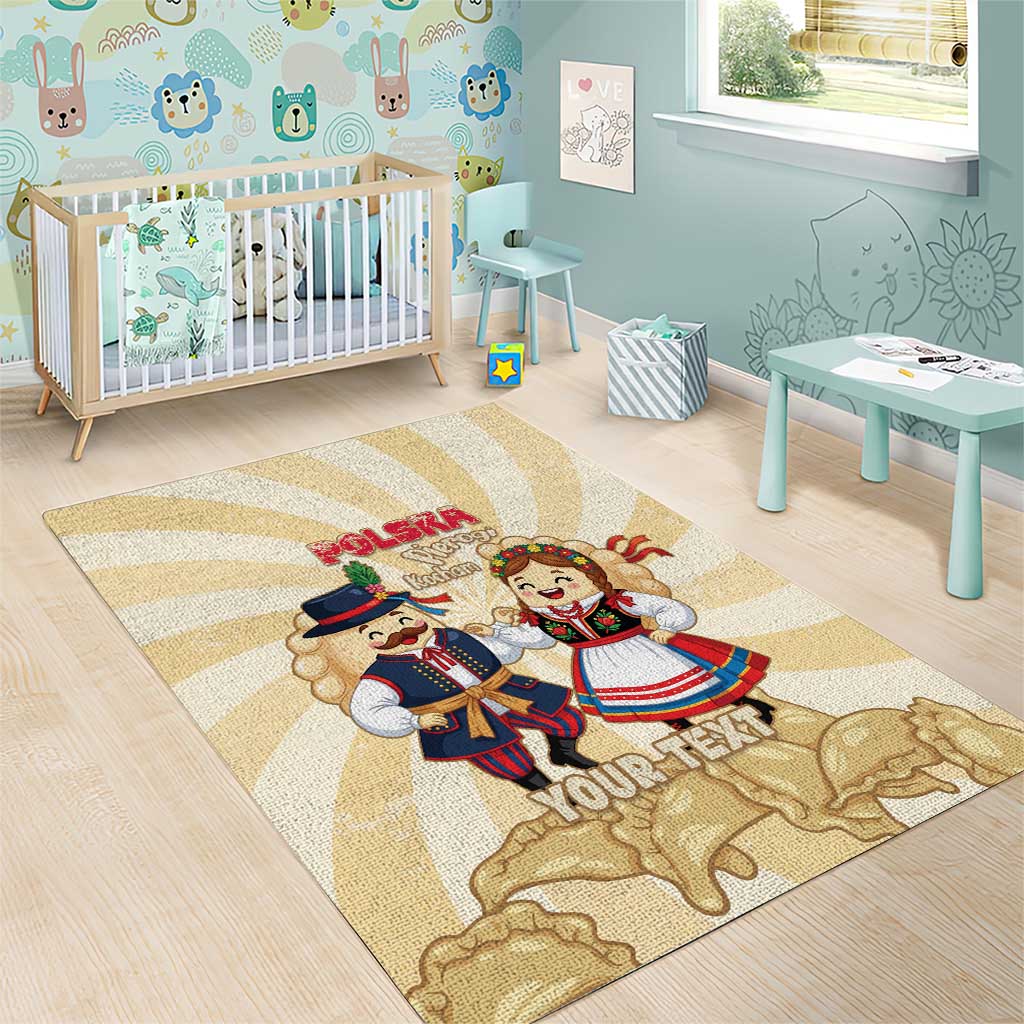 Personalised Pierogi Festival Poland Area Rug Polska Dumpling Kocham - Wonder Print Shop