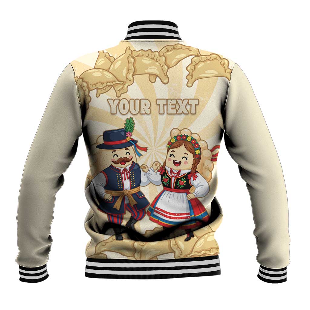 Personalised Pierogi Festival Poland Baseball Jacket Polska Dumpling Kocham - Wonder Print Shop