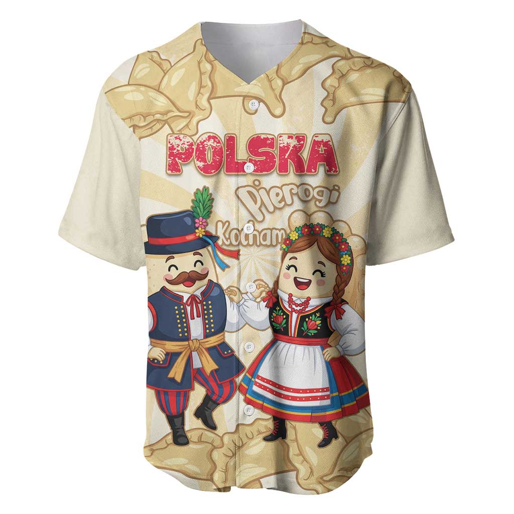 Personalised Pierogi Festival Poland Baseball Jersey Polska Dumpling Kocham - Wonder Print Shop