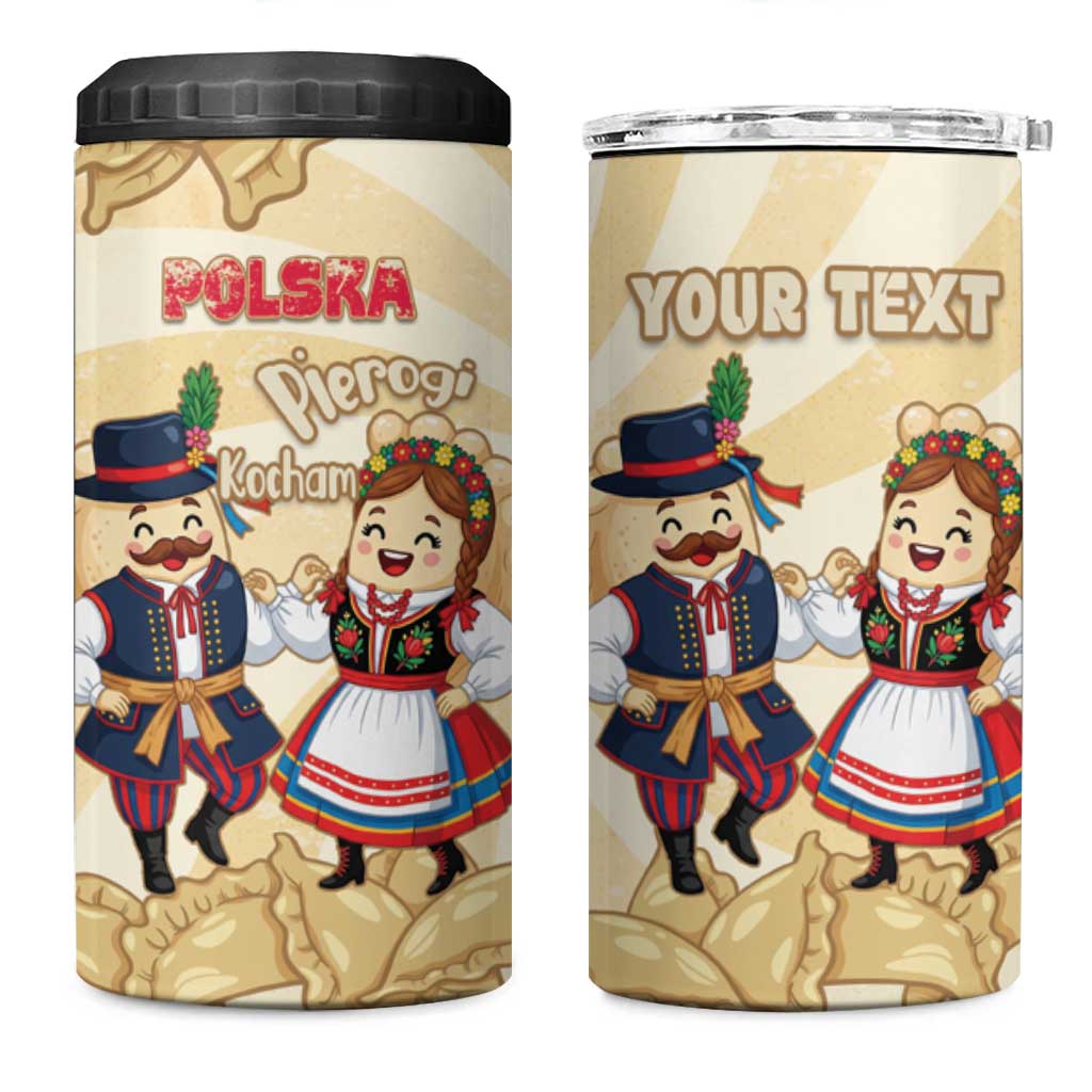 Personalised Pierogi Festival Poland 4 in 1 Can Cooler Tumbler Polska Dumpling Kocham - Wonder Print Shop