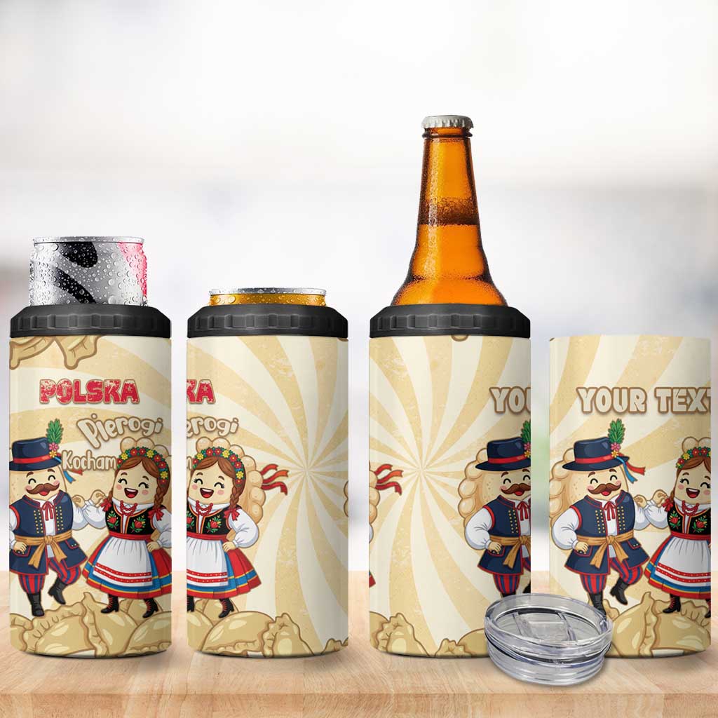 Personalised Pierogi Festival Poland 4 in 1 Can Cooler Tumbler Polska Dumpling Kocham - Wonder Print Shop