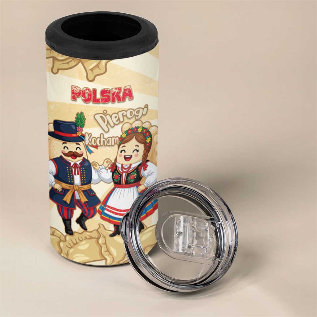 Personalised Pierogi Festival Poland 4 in 1 Can Cooler Tumbler Polska Dumpling Kocham - Wonder Print Shop