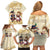 Personalised Pierogi Festival Poland Family Matching Off Shoulder Short Dress and Hawaiian Shirt Polska Dumpling Kocham - Wonder Print Shop