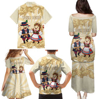 Personalised Pierogi Festival Poland Family Matching Puletasi and Hawaiian Shirt Polska Dumpling Kocham - Wonder Print Shop