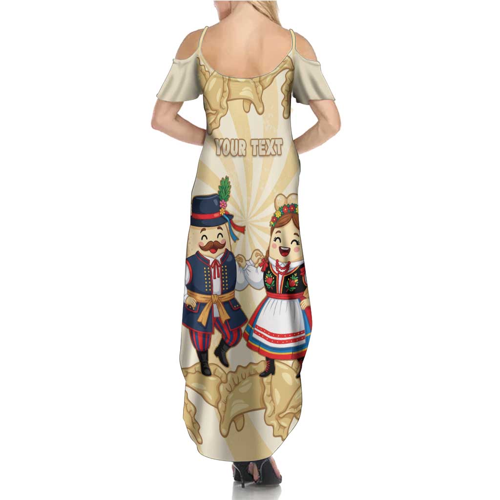 Personalised Pierogi Festival Poland Family Matching Summer Maxi Dress and Hawaiian Shirt Polska Dumpling Kocham - Wonder Print Shop
