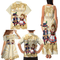 Personalised Pierogi Festival Poland Family Matching Tank Maxi Dress and Hawaiian Shirt Polska Dumpling Kocham - Wonder Print Shop