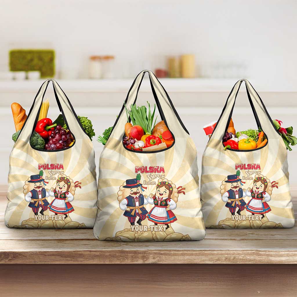 Personalised Pierogi Festival Poland Grocery Bag Polska Dumpling Kocham - Wonder Print Shop