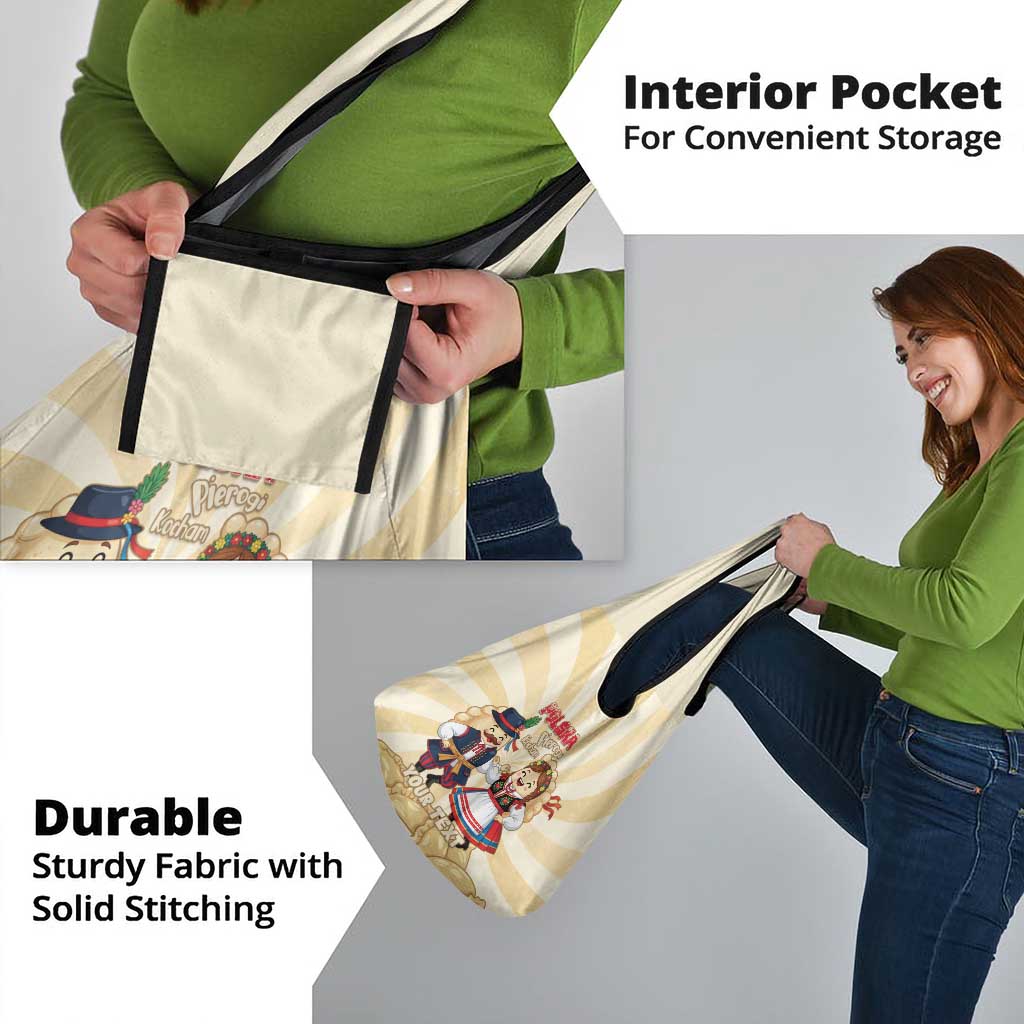 Personalised Pierogi Festival Poland Grocery Bag Polska Dumpling Kocham - Wonder Print Shop