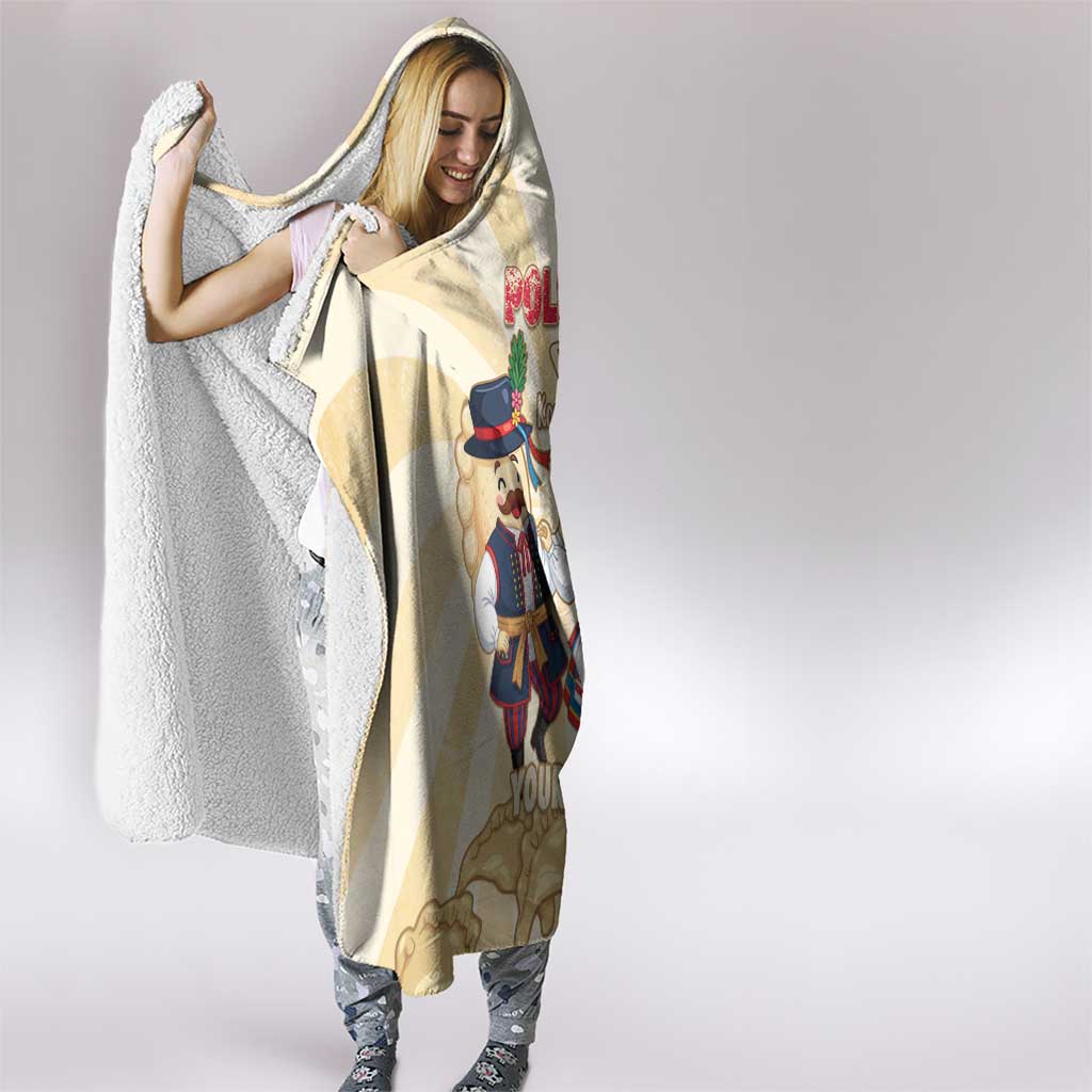 Personalised Pierogi Festival Poland Hooded Blanket Polska Dumpling Kocham - Wonder Print Shop