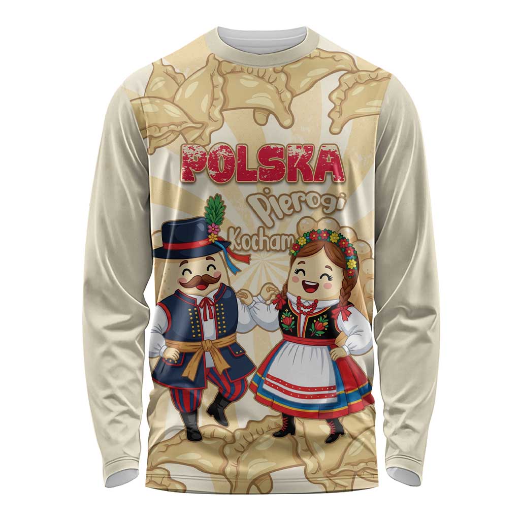 Personalised Pierogi Festival Poland Long Sleeve Shirt Polska Dumpling Kocham - Wonder Print Shop