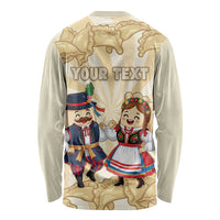 Personalised Pierogi Festival Poland Long Sleeve Shirt Polska Dumpling Kocham - Wonder Print Shop